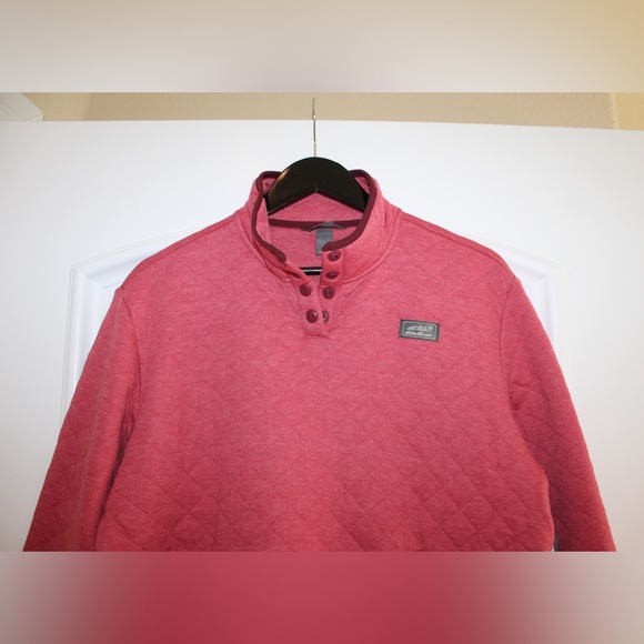 Eddie Bauer red/pink pullover (NWT) (size women’s L) - Picture 2 of 10